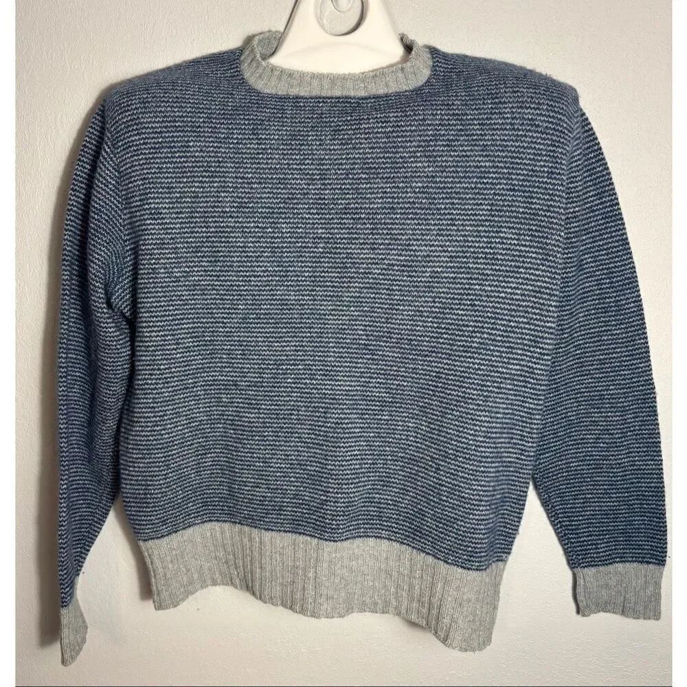 Vintage Levi's Shetland Wool Sweater Women’s Size XL Wool Blue Knit